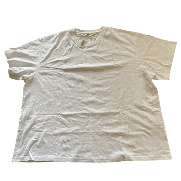 Madewell NWT Eyelet White Cotton Relaxed Oversized Short Sleeve T-Shirt, Size XL - Picture 7 of 9